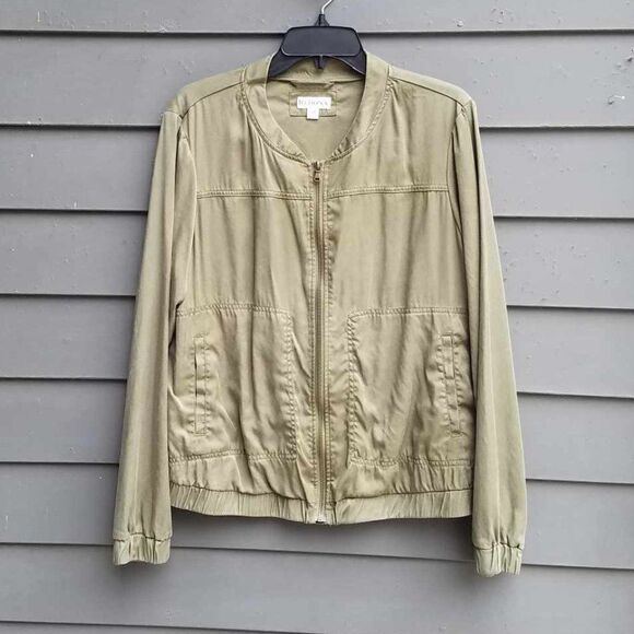 Merona Olive Zip Front Utility Jacket size XXL - Picture 1 of 9